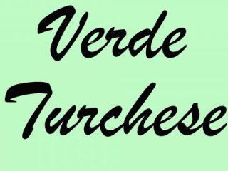 VERDE/TURCHESE