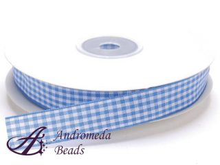 Nastro a Quadretti Azzurro/Bianchi 15mm Rotolo 25m