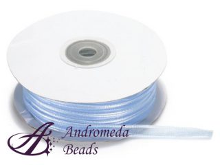 Nastro Velo con Tirante 6mm colore Azzurro Baby Rotolo 50m