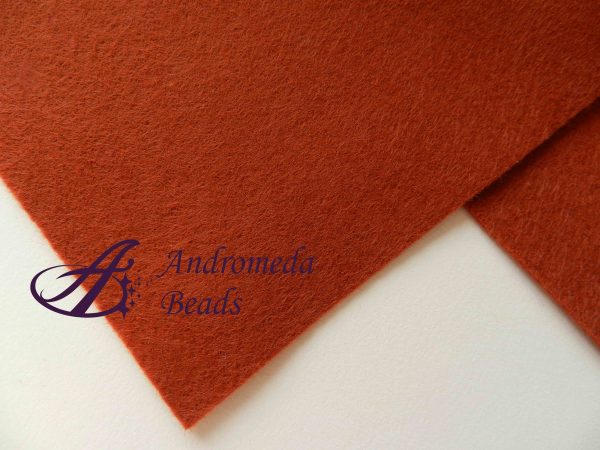 Foglio in Pannolenci 20x30cm 0.8-1mm colore 28 Marrone Rossiccio