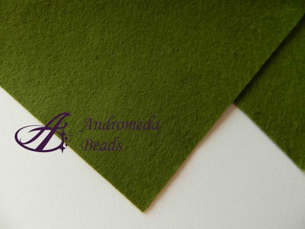 Foglio in Pannolenci 20x30cm 0.8-1mm colore 14 Verde Oliva
