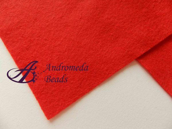 Foglio in Pannolenci 20x30cm 0.8-1mm colore 17 Rosso