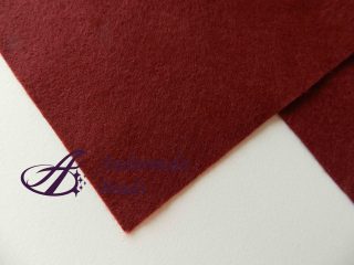 Foglio in Pannolenci 20x30cm 0.8-1mm colore 19 Rosso Vino