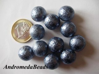 2 Perle Acidate 14mm colore Jeans