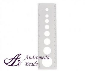 Righello per Quilling con Cerchi 16x4.5cm