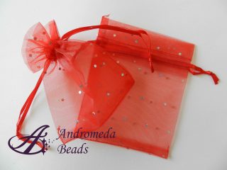 Sacchettino in Organza Rosso 12x16cm