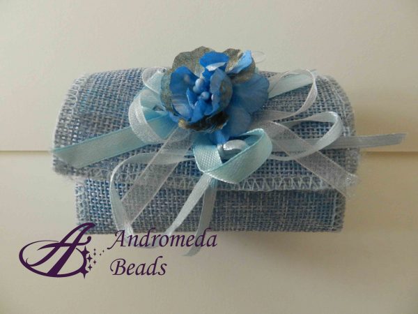Scatolina Portaconfetti Cofanetto 50x80x50mm Azzurro