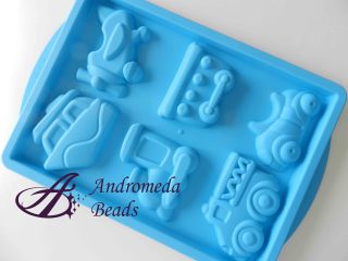 1 Stampo Pebeo per Resina/Fimo/Gesso in Silicone Trasporti