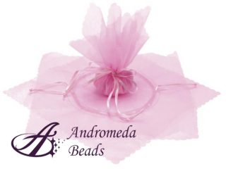 Tulle Portaconfetti a Sacchetto Base Tonda con Tirante Rosa Confetto 33cm