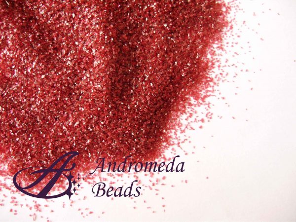 Zucchero di Vetro Colorato Rosso Vino per Fimo e Decorazioni 100gr