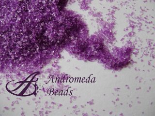 1 Bustina di Zucchero di Vetro Viola per Fimo e Decorazioni 20gr