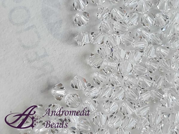 10 Cristalli Preciosa bicono 4mm Crystal