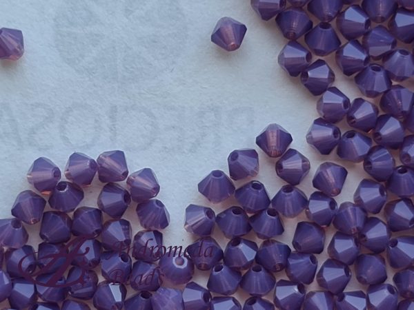 10 Cristalli Preciosa bicono 4mm Amethyst Opal